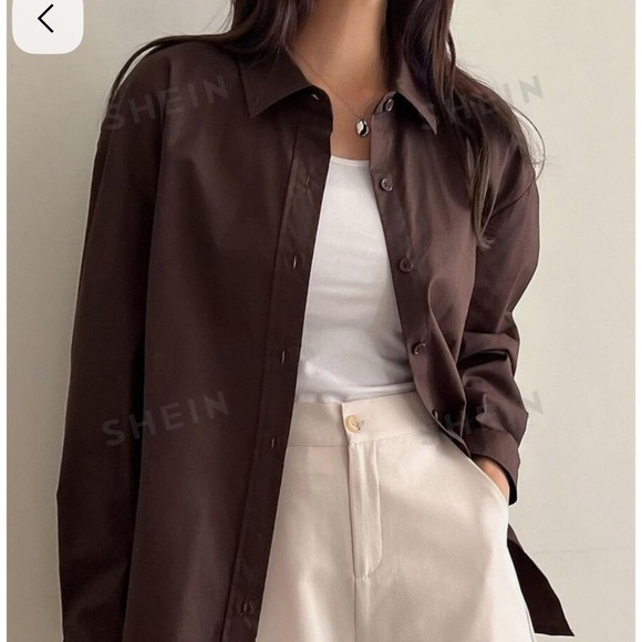 Lululemon brown button up shirt - Picture 11 of 13